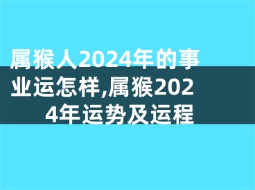 属猴人2024年的事业运怎样,属猴2024年运势及运程