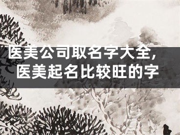 医美公司取名字大全,医美起名比较旺的字