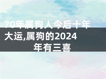 70年属狗人今后十年大运,属狗的2024年有三喜