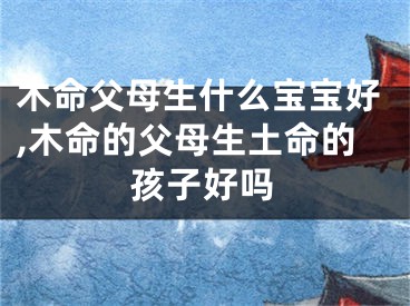 木命父母生什么宝宝好,木命的父母生土命的孩子好吗