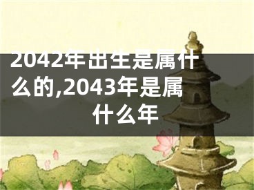 2042年出生是属什么的,2043年是属什么年