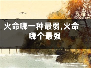 火命哪一种最弱,火命哪个最强
