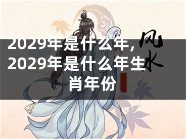 2029年是什么年,2029年是什么年生肖年份