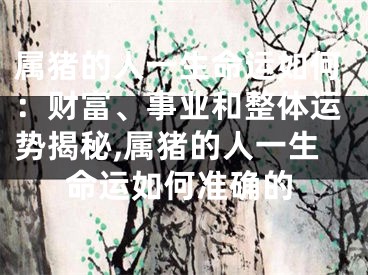 属猪的人一生命运如何：财富、事业和整体运势揭秘,属猪的人一生命运如何准确的