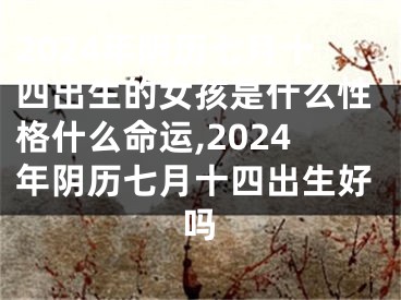 2024年阴历七月十四出生的女孩是什么性格什么命运,2024年阴历七月十四出生好吗