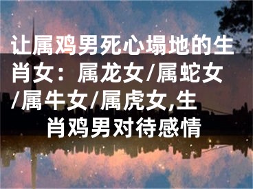 让属鸡男死心塌地的生肖女：属龙女/属蛇女/属牛女/属虎女,生肖鸡男对待感情