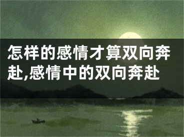 怎样的感情才算双向奔赴,感情中的双向奔赴