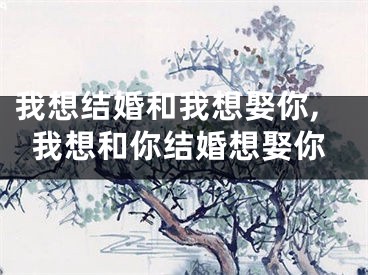 我想结婚和我想娶你,我想和你结婚想娶你