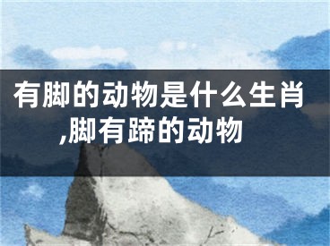 有脚的动物是什么生肖,脚有蹄的动物