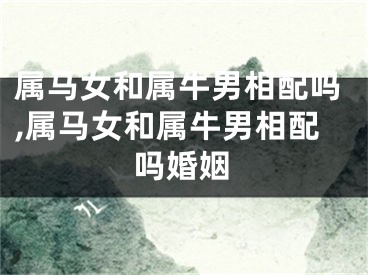 属马女和属牛男相配吗,属马女和属牛男相配吗婚姻