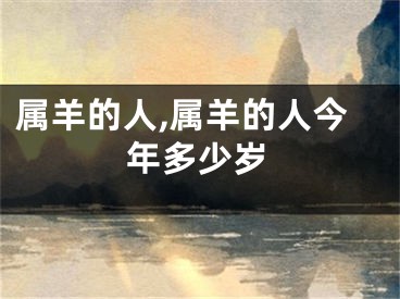 属羊的人,属羊的人今年多少岁