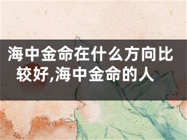 海中金命在什么方向比较好,海中金命的人