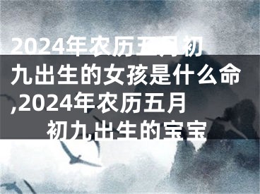 2024年农历五月初九出生的女孩是什么命,2024年农历五月初九出生的宝宝