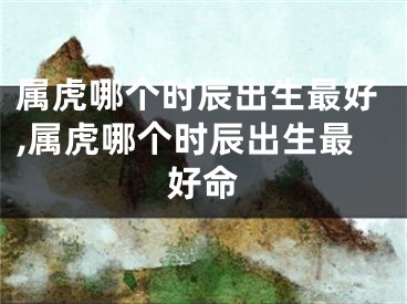 属虎哪个时辰出生最好,属虎哪个时辰出生最好命