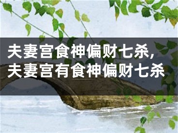 夫妻宫食神偏财七杀,夫妻宫有食神偏财七杀