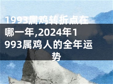 1993属鸡转折点在哪一年,2024年1993属鸡人的全年运势