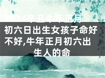 2024辛丑牛年正月初六日出生女孩子命好不好,牛年正月初六出生人的命