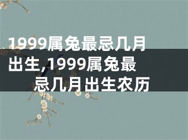 1999属兔最忌几月出生,1999属兔最忌几月出生农历
