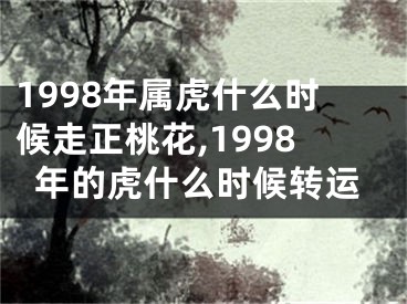 1998年属虎什么时候走正桃花,1998年的虎什么时候转运