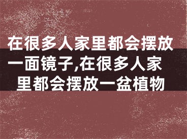 在很多人家里都会摆放一面镜子,在很多人家里都会摆放一盆植物