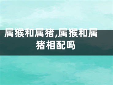 属猴和属猪,属猴和属猪相配吗