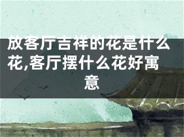 放客厅吉祥的花是什么花,客厅摆什么花好寓意