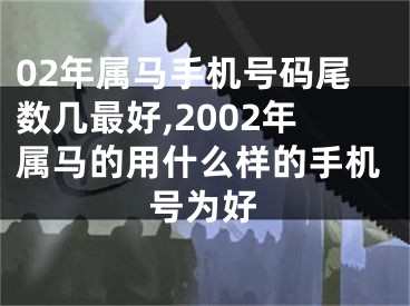 02年属马手机号码尾数几最好,2002年属马的用什么样的手机号为好