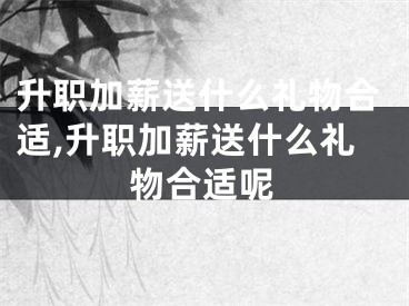 升职加薪送什么礼物合适,升职加薪送什么礼物合适呢