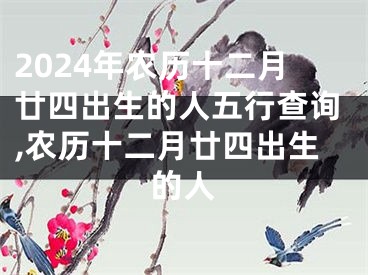 2024年农历十二月廿四出生的人五行查询,农历十二月廿四出生的人