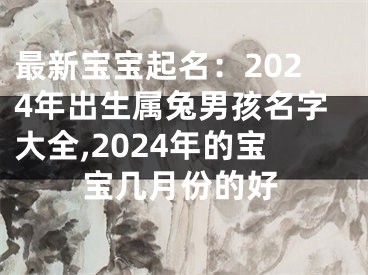 最新宝宝起名：2024年出生属兔男孩名字大全,2024年的宝宝几月份的好