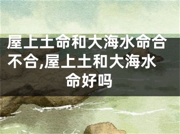 屋上土命和大海水命合不合,屋上土和大海水命好吗