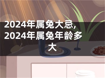 2024年属兔大忌,2024年属兔年龄多大