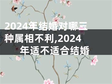 2024年结婚对哪三种属相不利,2024年适不适合结婚