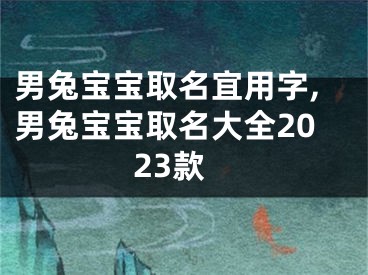 男兔宝宝取名宜用字,男兔宝宝取名大全2023款