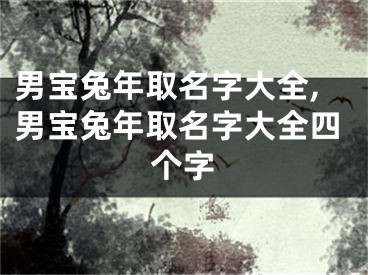 男宝兔年取名字大全,男宝兔年取名字大全四个字