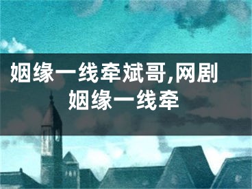 姻缘一线牵斌哥,网剧姻缘一线牵