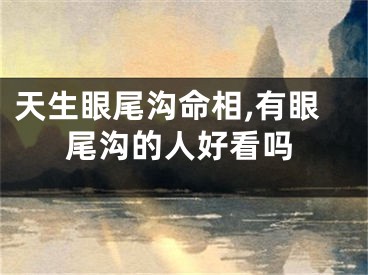 天生眼尾沟命相,有眼尾沟的人好看吗