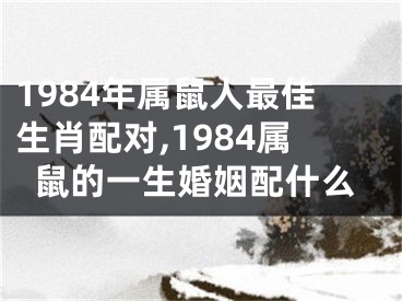 1984年属鼠人最佳生肖配对,1984属鼠的一生婚姻配什么