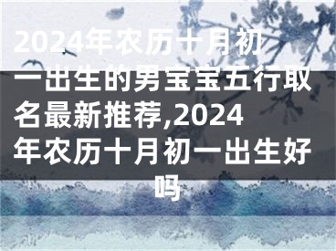 2024年农历十月初一出生的男宝宝五行取名最新推荐,2024年农历十月初一出生好吗