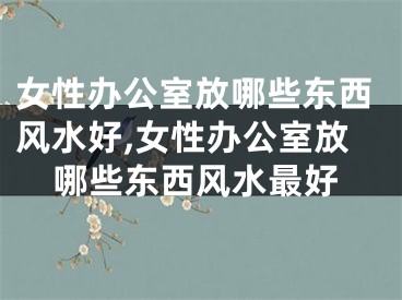 女性办公室放哪些东西风水好,女性办公室放哪些东西风水最好
