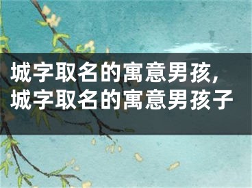 城字取名的寓意男孩,城字取名的寓意男孩子
