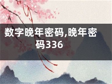 数字晚年密码,晚年密码336