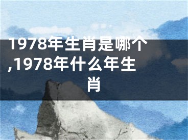 1978年生肖是哪个,1978年什么年生肖