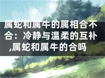 属蛇和属牛的属相合不合：冷静与温柔的互补,属蛇和属牛的合吗