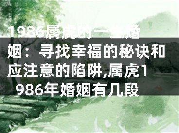 1986属虎的一生婚姻：寻找幸福的秘诀和应注意的陷阱,属虎1986年婚姻有几段