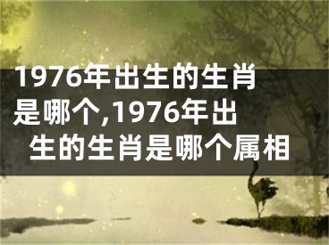 1976年出生的生肖是哪个,1976年出生的生肖是哪个属相