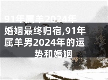 91年属羊2024年婚姻最终归宿,91年属羊男2024年的运势和婚姻