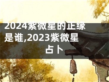 2024紫微星的正缘是谁,2023紫微星占卜