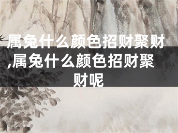属兔什么颜色招财聚财,属兔什么颜色招财聚财呢