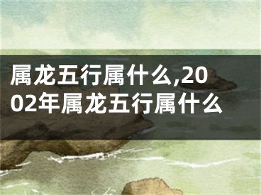 属龙五行属什么,2002年属龙五行属什么